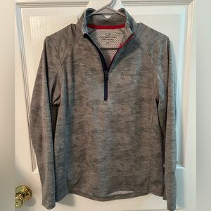 Vineyard Vines Gray Camo Sankaty 1/4 zip Pullover